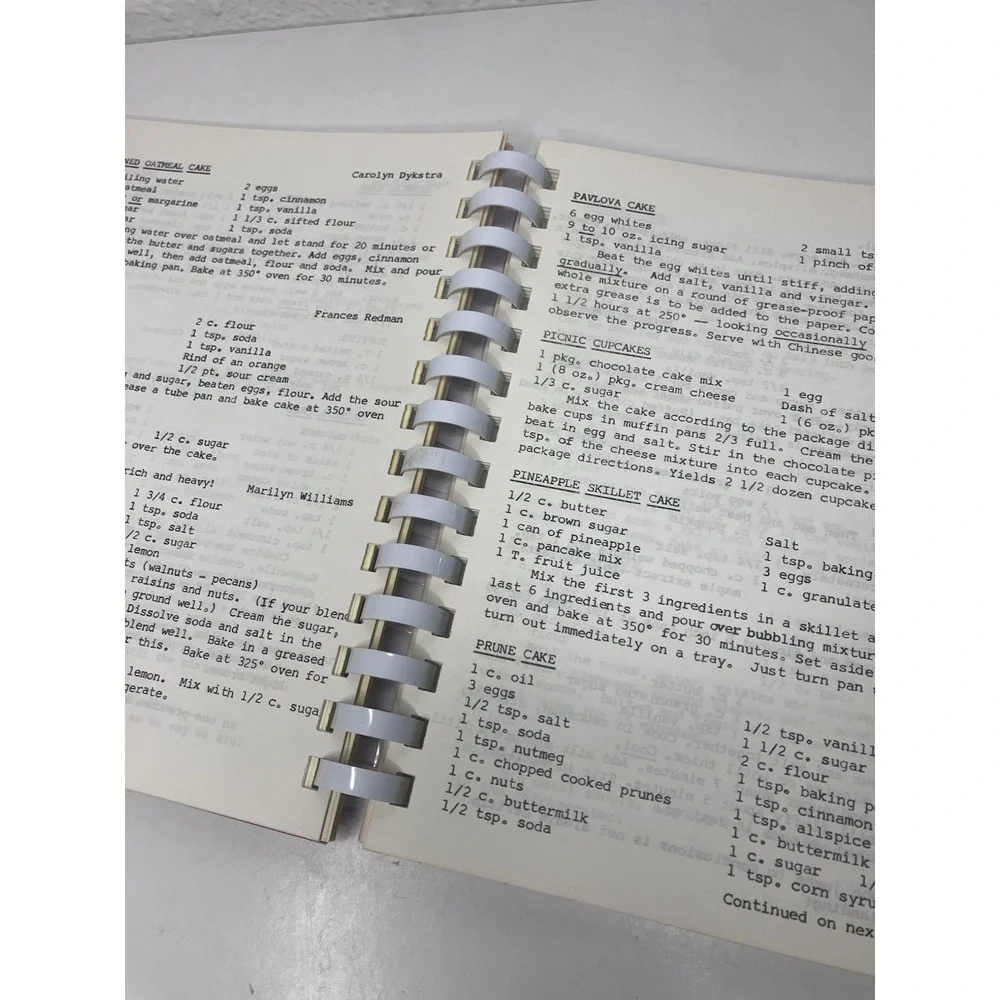 T.M.O.S. Hearing League Spiral Cookbook Community 1978 Iowa Falls, Iowa